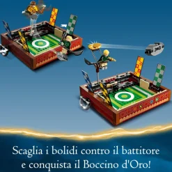 Outlet Lego 76416 Baule Del Quidditch, Gioca A 3 Diverse Sfide Fino A Due Giocatori, Con Minifigure Di Draco Malfoy Mattoncini
