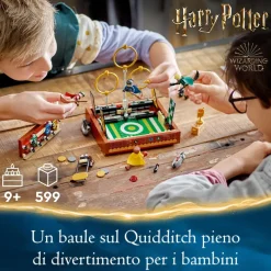 Outlet Lego 76416 Baule Del Quidditch, Gioca A 3 Diverse Sfide Fino A Due Giocatori, Con Minifigure Di Draco Malfoy Mattoncini