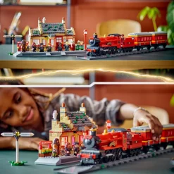 Best Lego 76423 Espresso Per Hogwarts E Stazione Di Hogsmeade Con Treno Giocattolo, Binari, Biglietteria, 8 Minifigure Mattoncini