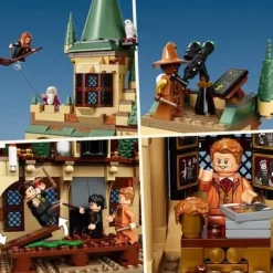 New Harry Potter La Camera Dei Segreti Di Hogwarts, Set Castello Con Sala Grande E Minifigure D'Oro Del 20° Anniversario, 76389 Mattoncini