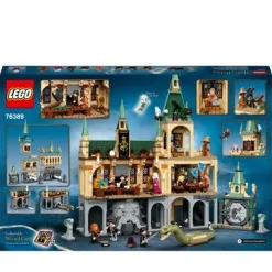 New Harry Potter La Camera Dei Segreti Di Hogwarts, Set Castello Con Sala Grande E Minifigure D'Oro Del 20° Anniversario, 76389 Mattoncini