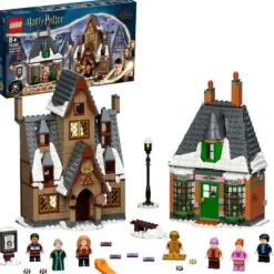 Hot Harry Potter Visita Al Villaggio Di Hogsmeade, Set Giocattoli Per Bambini, Minifigure D'Oro Del 20° Anniversario, 76388 Mattoncini