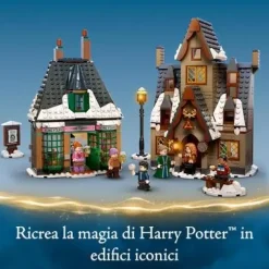 Hot Harry Potter Visita Al Villaggio Di Hogsmeade, Set Giocattoli Per Bambini, Minifigure D'Oro Del 20° Anniversario, 76388 Mattoncini