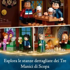 Hot Harry Potter Visita Al Villaggio Di Hogsmeade, Set Giocattoli Per Bambini, Minifigure D'Oro Del 20° Anniversario, 76388 Mattoncini