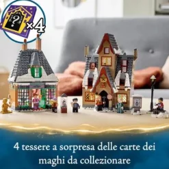 Hot Harry Potter Visita Al Villaggio Di Hogsmeade, Set Giocattoli Per Bambini, Minifigure D'Oro Del 20° Anniversario, 76388 Mattoncini