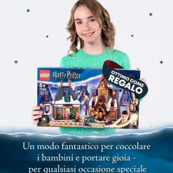 Hot Harry Potter Visita Al Villaggio Di Hogsmeade, Set Giocattoli Per Bambini, Minifigure D'Oro Del 20° Anniversario, 76388 Mattoncini