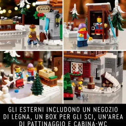 Best Icons 10325 Baita Alpina, Modellino Di Casa Con Minifigure, Modellismo Da Costruire Per Adulti, Regalo Per Donna E Uomo Mattoncini