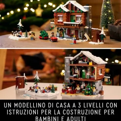 Best Icons 10325 Baita Alpina, Modellino Di Casa Con Minifigure, Modellismo Da Costruire Per Adulti, Regalo Per Donna E Uomo Mattoncini