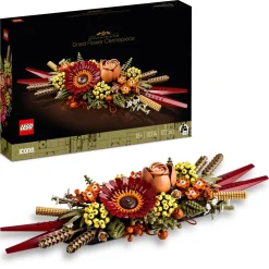 Clearance Icons 10314 Centrotavola Di Fiori Secchi Finti, Botanical Collection Fai Da Te Per Adulti Con Rosa E Gerbera Artificiali Mattoncini