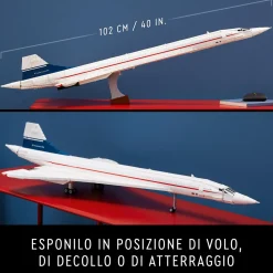 Discount Icons 10318 Concorde Kit Modellismo Da Costruire Per Adulti, Iconico Modellino Di Aereo Passeggeri, Regalo Uomo O Donna Mattoncini