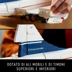 Discount Icons 10318 Concorde Kit Modellismo Da Costruire Per Adulti, Iconico Modellino Di Aereo Passeggeri, Regalo Uomo O Donna Mattoncini