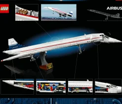 Discount Icons 10318 Concorde Kit Modellismo Da Costruire Per Adulti, Iconico Modellino Di Aereo Passeggeri, Regalo Uomo O Donna Mattoncini