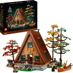 New 21338 Baita, Kit Modellino Casa Da Costruire Per Adulti Con 4 Minifigure Personalizzabili E Di Animali Selvatici Mattoncini