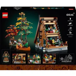 New 21338 Baita, Kit Modellino Casa Da Costruire Per Adulti Con 4 Minifigure Personalizzabili E Di Animali Selvatici Mattoncini