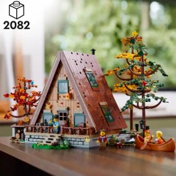New 21338 Baita, Kit Modellino Casa Da Costruire Per Adulti Con 4 Minifigure Personalizzabili E Di Animali Selvatici Mattoncini