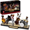 Outlet 21334 Quartetto Jazz, Idee Regalo Per Adulti Amanti Della Musica Con Musicisti E Strumenti: Pianoforte E Batteria Mattoncini