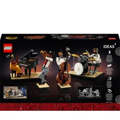 Outlet 21334 Quartetto Jazz, Idee Regalo Per Adulti Amanti Della Musica Con Musicisti E Strumenti: Pianoforte E Batteria Mattoncini