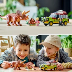 Lego Jurassic Park 76959 La Ricerca Del Triceratopo, Dinosauro Giocattolo Per Bambini 8+ Anni, Collezione 30° Anniversario Mattoncini