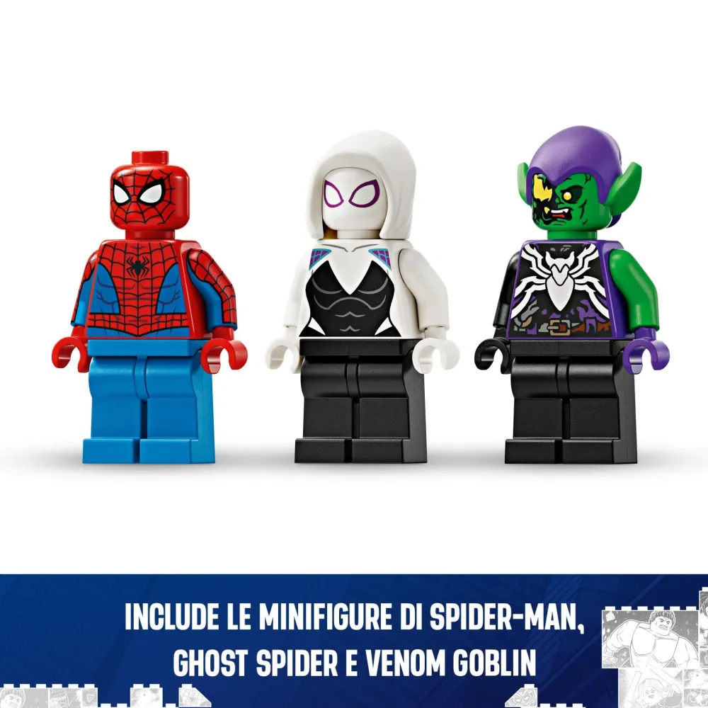 Lego Marvel 76279 Auto Da Corsa Di Spider-Man E Venom Goblin, Gioco Per Bambini Di 7+ Anni, Veicoli Giocattolo Dei Supereroi Mattoncini