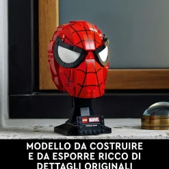 Lego Marvel 76285 Maschera Di Spider-Man, Modellino Da Costruire Del Supereroe, Regalo Per Adulti, Uomo, Donna, Papa E Mamma Mattoncini