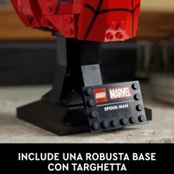 Lego Marvel 76285 Maschera Di Spider-Man, Modellino Da Costruire Del Supereroe, Regalo Per Adulti, Uomo, Donna, Papa E Mamma Mattoncini