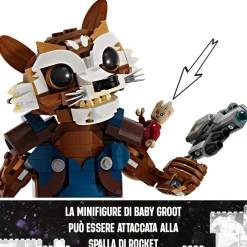 Best Lego Marvel 76282 Rocket E Baby Groot, Giochi Per Bambini Di 10+ Anni Con Action Figure Snodabile E Minifigure Del Supereroe Mattoncini