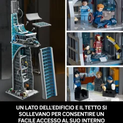 Best Lego Marvel 76269 Torre Degli Avengers, Kit Modellismo Per Adulti Con Modellino Di Aereo E 31 Minifigure, Regalo Uomo O Donna Mattoncini