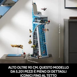 Best Lego Marvel 76269 Torre Degli Avengers, Kit Modellismo Per Adulti Con Modellino Di Aereo E 31 Minifigure, Regalo Uomo O Donna Mattoncini