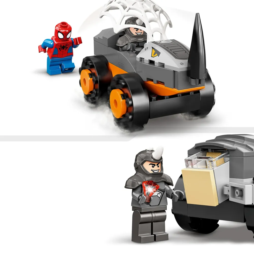 Marvel Spidey E I Suoi Fantastici Amici Resa Dei Conti Tra Hulk E Rhino, Monster Truck, Giocattolo Per Bambini 4+, 10782 Mattoncini