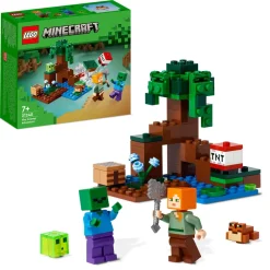 Lego 21240 Avventura Nella Palude, Modellino Da Costruire Con Personaggi Di Alex E Zombie, Giochi Per Bambini Mattoncini