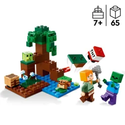 Lego 21240 Avventura Nella Palude, Modellino Da Costruire Con Personaggi Di Alex E Zombie, Giochi Per Bambini Mattoncini
