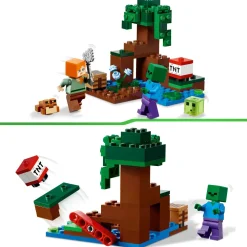 Lego 21240 Avventura Nella Palude, Modellino Da Costruire Con Personaggi Di Alex E Zombie, Giochi Per Bambini Mattoncini