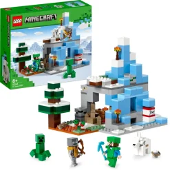 Clearance Lego 21243 I Picchi Ghiacciati, Modellino Da Costruire Con Caverna E Personaggi Steve, Creeper E Capra, Idee Regalo Mattoncini