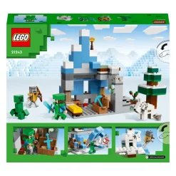 Clearance Lego 21243 I Picchi Ghiacciati, Modellino Da Costruire Con Caverna E Personaggi Steve, Creeper E Capra, Idee Regalo Mattoncini