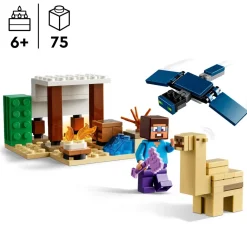 Lego 21251 Spedizione Di Steve Nel Deserto, Gioco Per Bambini Di 6+ Anni, Bioma Con Casa Giocattolo E Personaggi Mattoncini