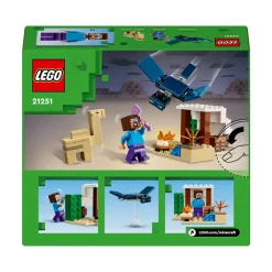 Lego 21251 Spedizione Di Steve Nel Deserto, Gioco Per Bambini Di 6+ Anni, Bioma Con Casa Giocattolo E Personaggi Mattoncini