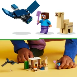 Lego 21251 Spedizione Di Steve Nel Deserto, Gioco Per Bambini Di 6+ Anni, Bioma Con Casa Giocattolo E Personaggi Mattoncini