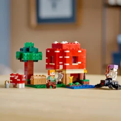 Clearance Minecraft La Casa Dei Funghi, Giocattoli Per Bambini Di 8+ Anni, Idea Regalo Con Il Personaggio Di Alex, 21179 Mattoncini