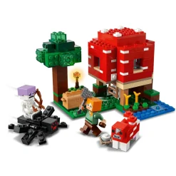 Clearance Minecraft La Casa Dei Funghi, Giocattoli Per Bambini Di 8+ Anni, Idea Regalo Con Il Personaggio Di Alex, 21179 Mattoncini