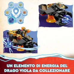Discount 71793 Dragone Di Lava Transformer Heatwave, Serie Dragons Rising Con Drago Giocattolo E Minifigure, Giochi Ninja Mattoncini