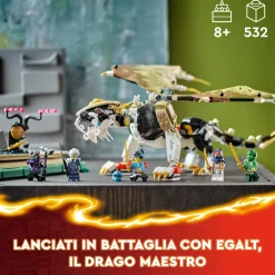 Best 71809 Egalt Il Drago Maestro, Giocattolo Con Action Figure Snodabile, Giochi Per Bambini Di 8+ Con 5 Minifigure Mattoncini