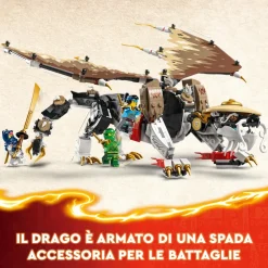 Best 71809 Egalt Il Drago Maestro, Giocattolo Con Action Figure Snodabile, Giochi Per Bambini Di 8+ Con 5 Minifigure Mattoncini