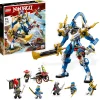 Hot 71785 Mech Titano Di Jay, Set 2023 Con Action Figure, Gioco Da Battaglia Per Bambini Con 5 Minifigure E Carro Mattoncini