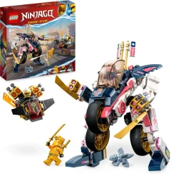 Discount 71792 Moto-Mech Transformer Di Sora, Set Giochi 2In1 Con Action Figure Mech Trasformabile In Moto Giocattolo Mattoncini