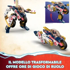 Discount 71792 Moto-Mech Transformer Di Sora, Set Giochi 2In1 Con Action Figure Mech Trasformabile In Moto Giocattolo Mattoncini