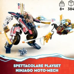 Discount 71792 Moto-Mech Transformer Di Sora, Set Giochi 2In1 Con Action Figure Mech Trasformabile In Moto Giocattolo Mattoncini