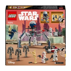 Lego Star Wars 75372 Battle Pack Clone Trooper E Battle Droid Con Veicolo Giocattolo Speeder Bike, Idea Regalo Bambini 7+ Anni Mattoncini