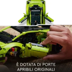 Hot 42161 Lamborghini Huracan Tecnica, Modellino Di Auto Da Costruire, Macchina Giocattolo Per Bambini Mattoncini