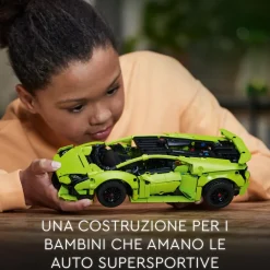 Hot 42161 Lamborghini Huracan Tecnica, Modellino Di Auto Da Costruire, Macchina Giocattolo Per Bambini Mattoncini