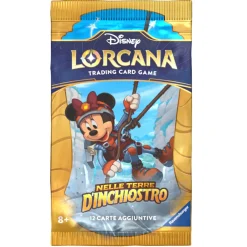 Disney Booster Pack -Bustina Da 12 Carte Nelle Terre D'Inchiostro Ravensburger Giochi Di Carte